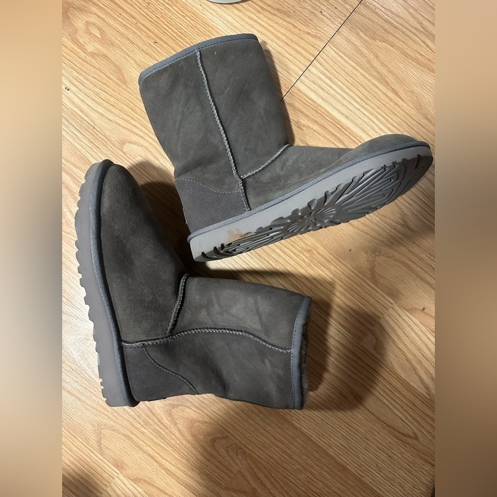 UGG Australia Classic Short II Ankle Boots for Women, Size US 8 - Gray - Picture 2 of 9